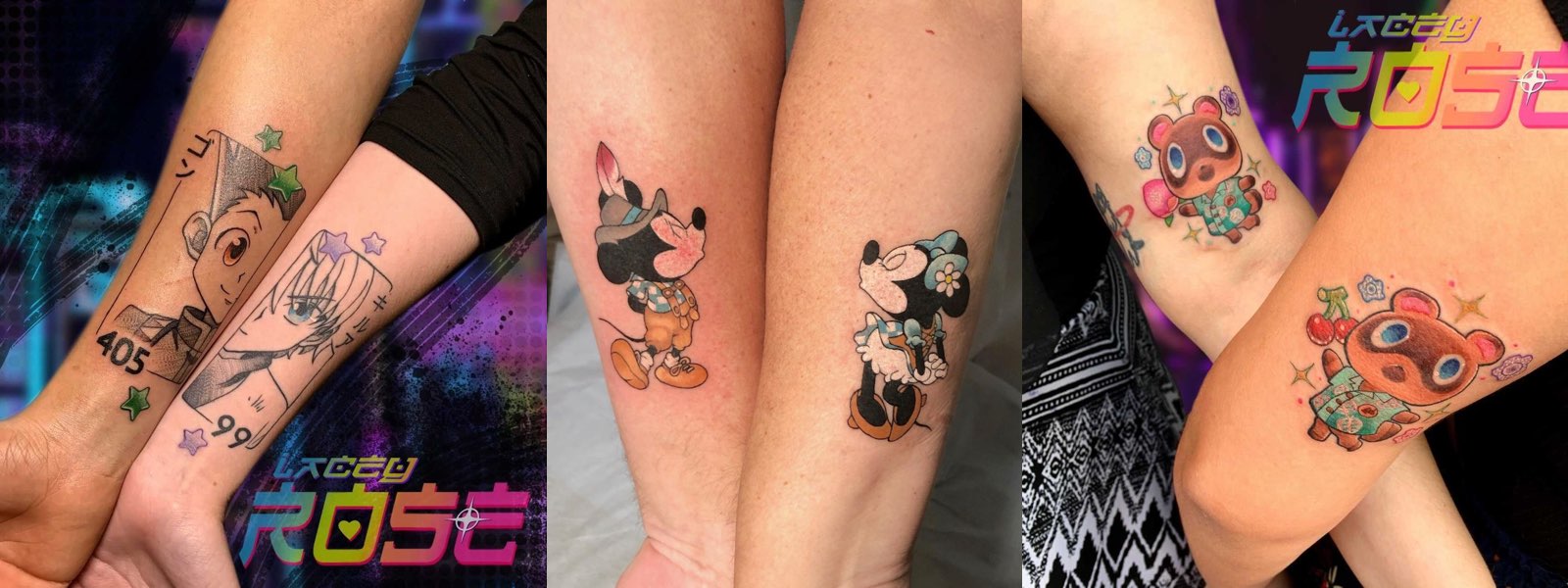 Body Modification Nation  Matching Tattoos  Anime Tattoos By coytattoo