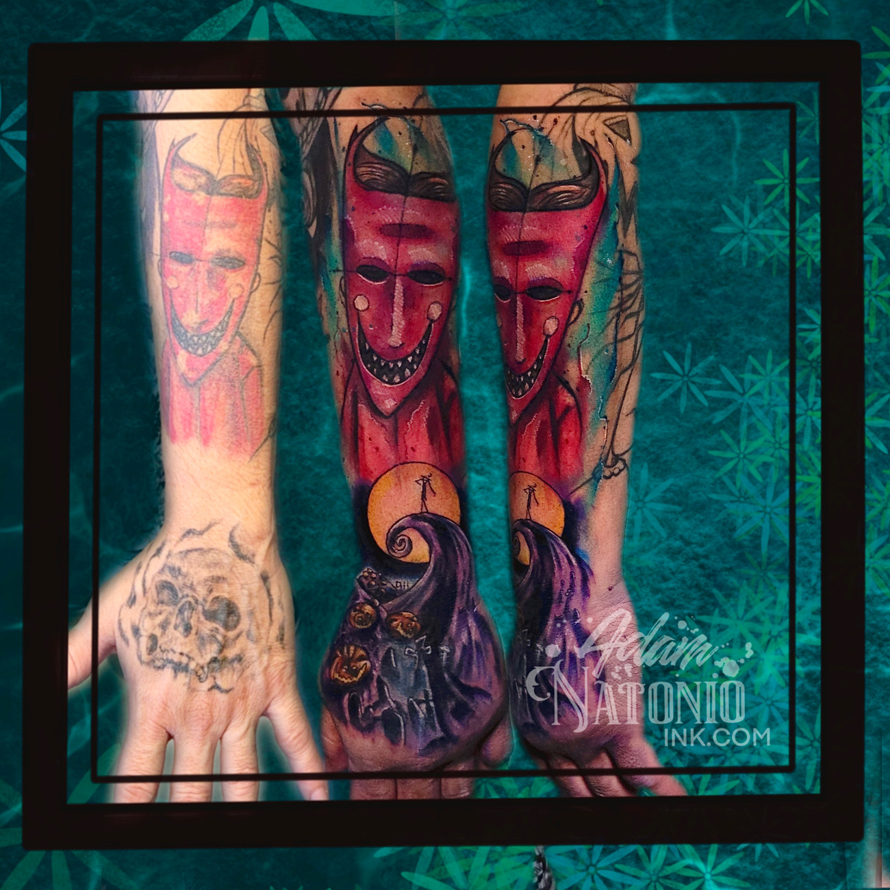 Disney Coverup Illustrative Tattoo By Orlando Tattoo Artist Adam   Disney Refurb Coverup Illustrative 