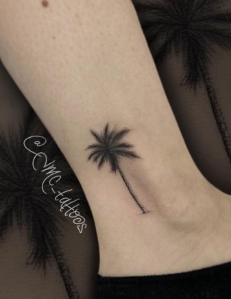 50 palm tree tattoo design ideas for men and women you will love  Legitng