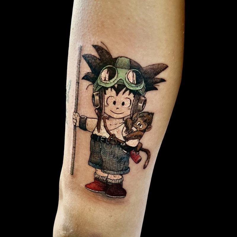 Part 3 of my DBZ Sleeve | Goku x Bardock | Artist: Nick Limpz : r/dbz