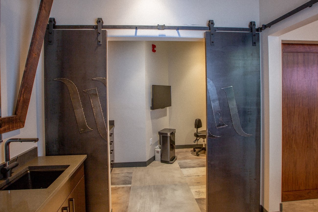 Here's the entrance to our private tattoo station Here's the entrance to our private tattoo station