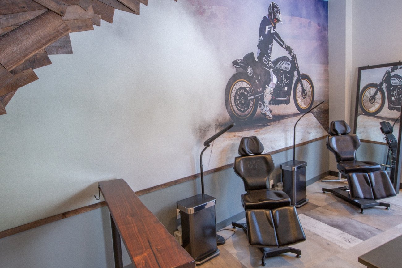 These tattoo stations sit near the front window of our shop These tattoo stations sit near the front window of our shop