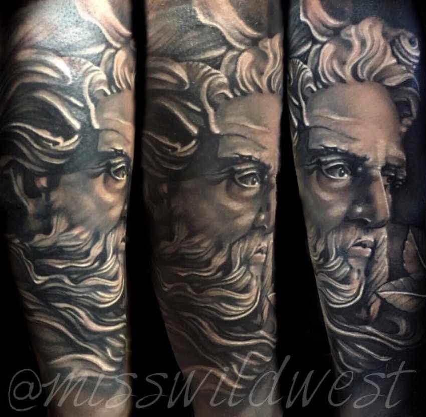 Cortni Wild West tattoo