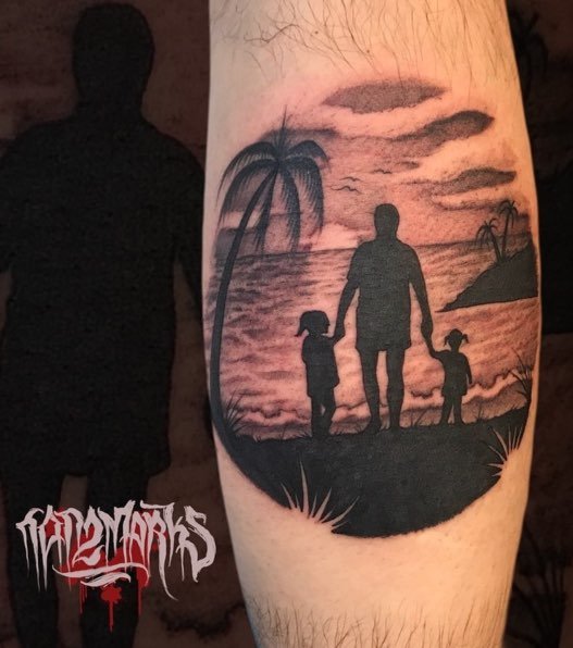 Vacation tattoo by Mark Fernandez