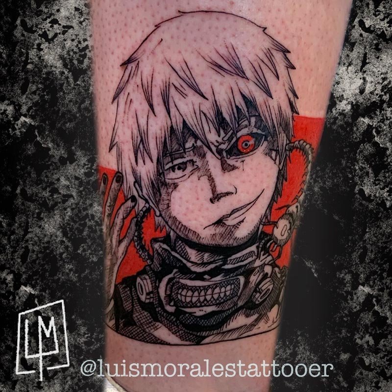 Anime tattoos by Luis Morales