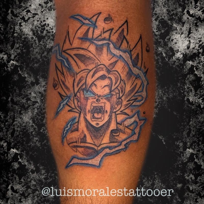 Anime tattoos by Luis Morales