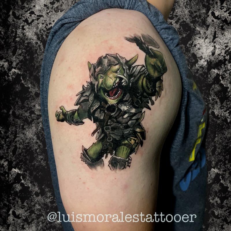 Anime tattoos by Luis Morales