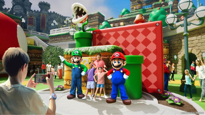 Enter the green pipe at SUPER NINTENDO WORLDⓇ at Universal Orlando ResortⓇ