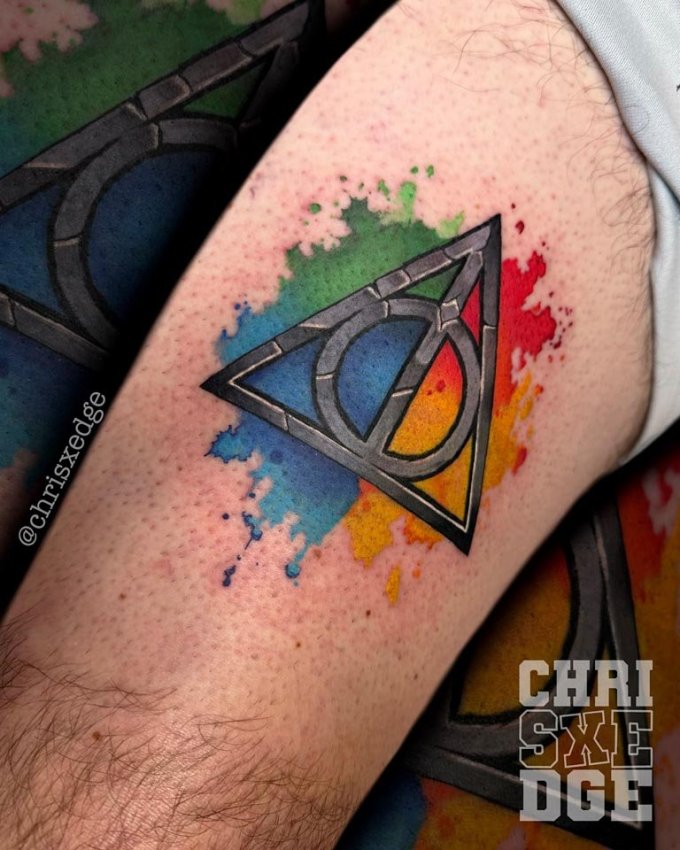 color, watercolor, harry potter