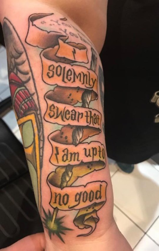 harry potter, color, lettering