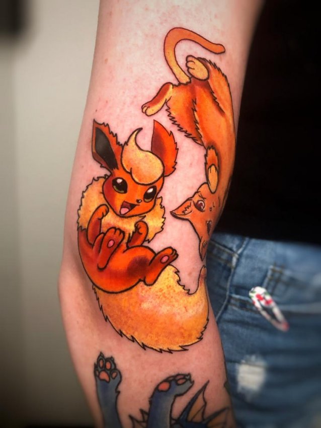 Charizard tattoo I got yesterday and I couldn't be happier with the  outcome. Lincoln, UK. (OC) : r/pokemon