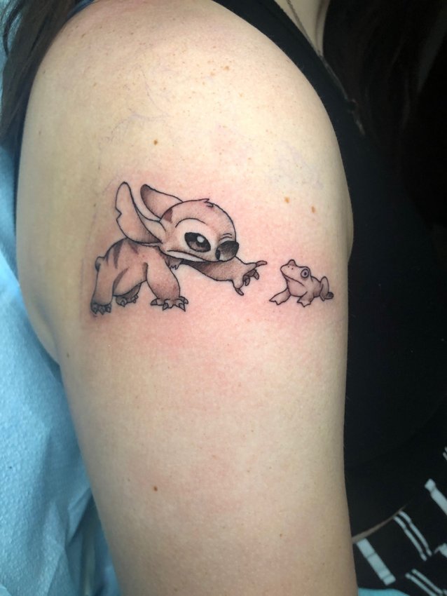 Tatouage Disney Stitch  Disney tattoos, Disney stitch tattoo