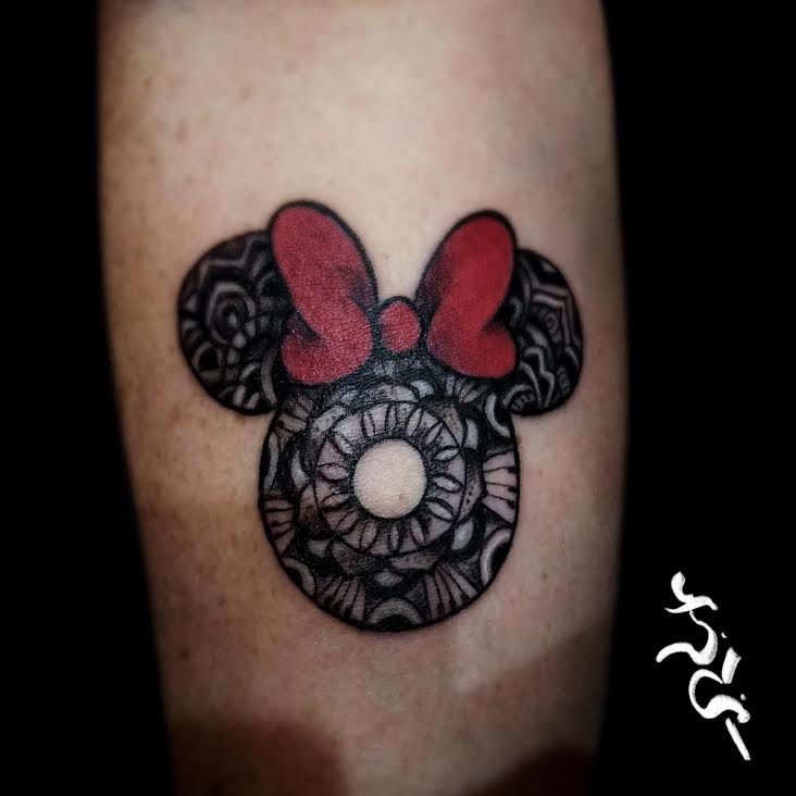 minnie mouse head tattoos